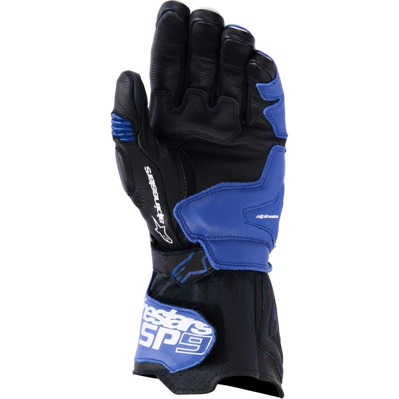 Rukavice na motorku Alpinestars SP-9 modro-bílo-černá