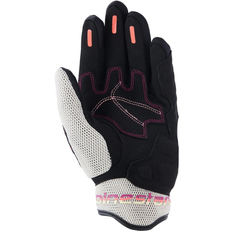Dámské rukavice na motorku Alpinestars Stella Mogress Airflow béžovo-černo-růžové