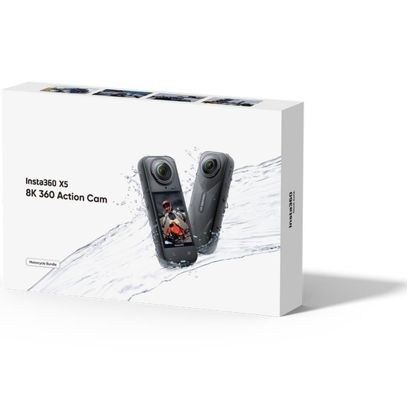 Akční kamera Insta360 X5 Motorcycle Bundle černá