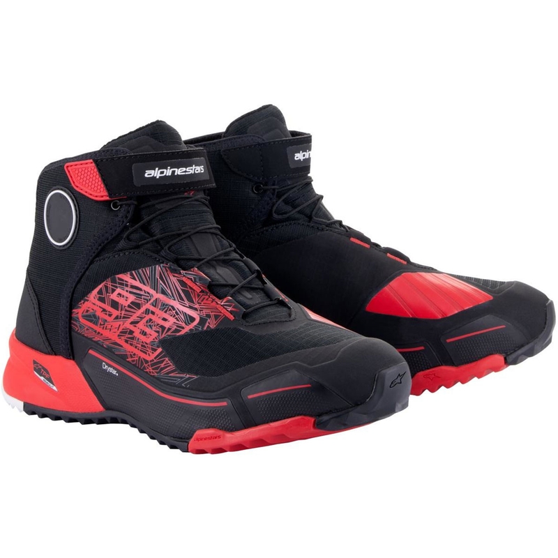 Boty na motorku Alpinestars CR-X Drystar MM93 kolekce černo-červené