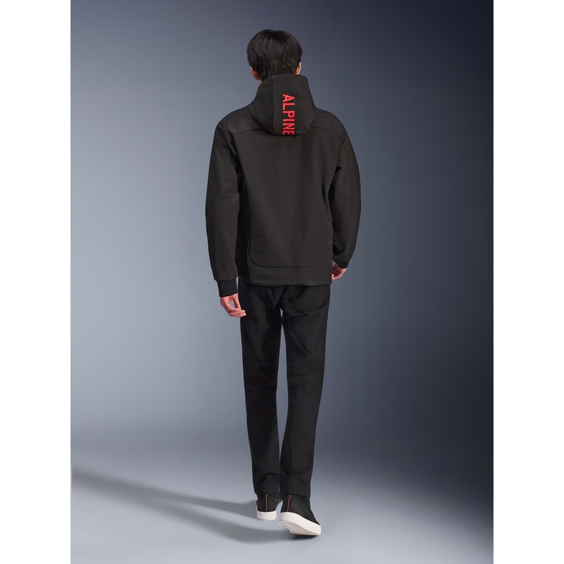 Mikina na motorku Alpinestars RADIUM TECH HOODIE černo-červená
