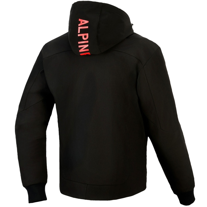 Mikina na motorku Alpinestars RADIUM TECH HOODIE černo-červená
