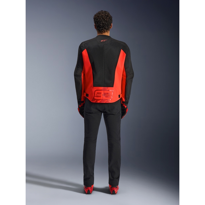 Bunda na motorku Alpinestars C-1 AIR MM93 kolekce fluo červeno-červeno-černá