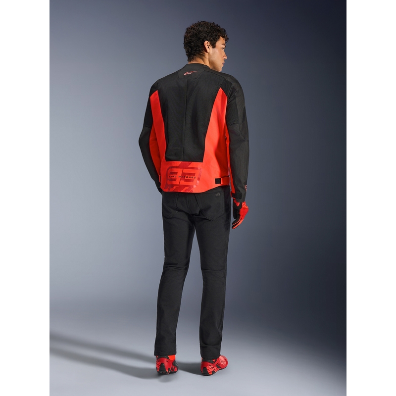 Bunda na motorku Alpinestars C-1 AIR MM93 kolekce fluo červeno-červeno-černá