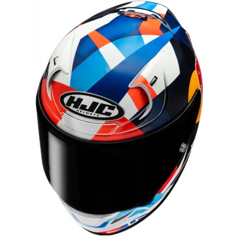 Integrální helma na motorku HJC RPHA 12 Red Bull Misano GP 2 MC21 modro-bílo-červená