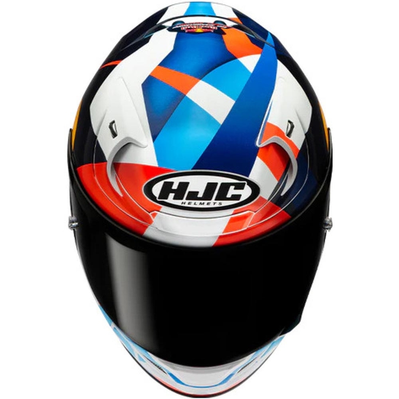 Integrální helma na motorku HJC RPHA 12 Red Bull Misano GP 2 MC21 modro-bílo-červená