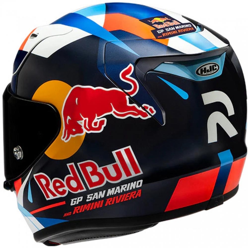 Integrální helma na motorku HJC RPHA 12 Red Bull Misano GP 2 MC21 modro-bílo-červená
