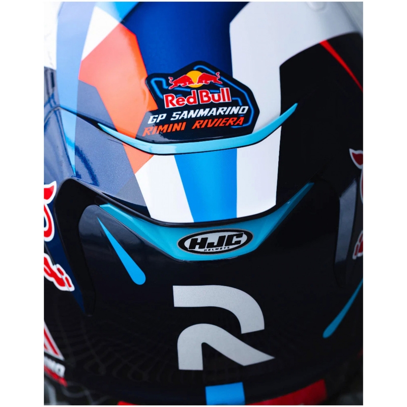 Integrální helma na motorku HJC RPHA 12 Red Bull Misano GP 2 MC21 modro-bílo-červená