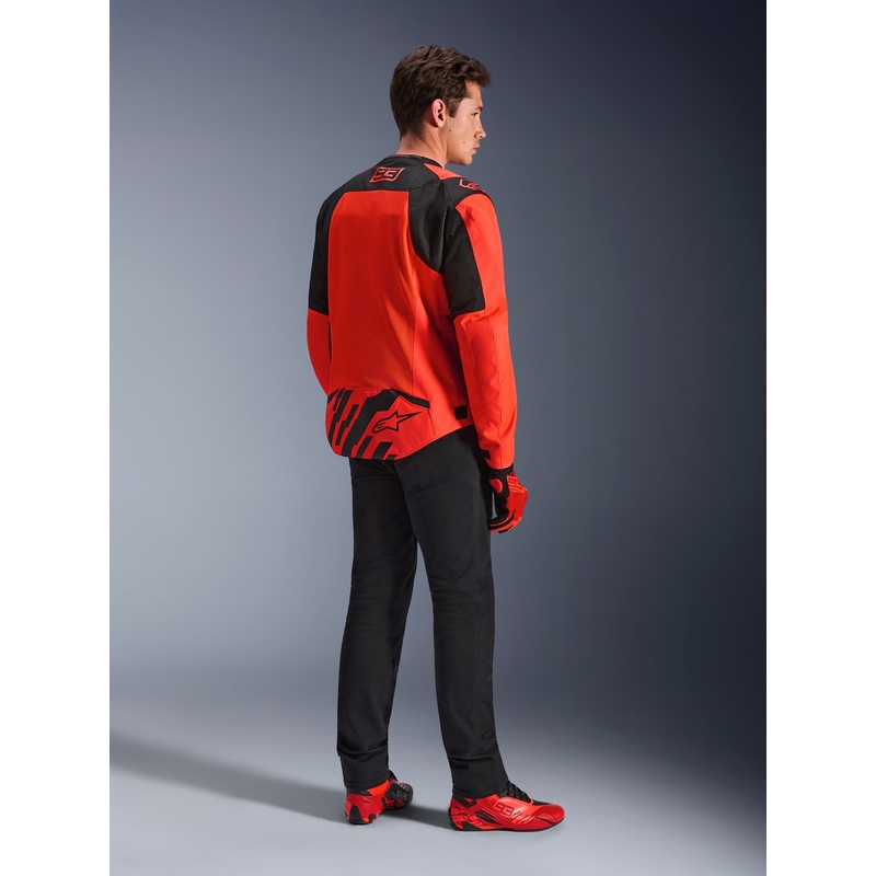 Bunda na motorku Alpinestars T-SPS Air V2 MM93 kolekce fluo červeno-černá