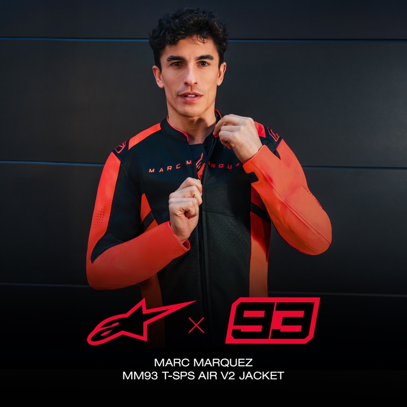 Bunda na motorku Alpinestars T-SPS Air V2 MM93 kolekce fluo červeno-černá