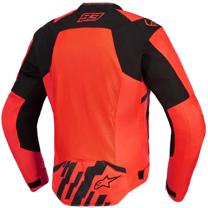 Bunda na motorku Alpinestars T-SPS Air V2 MM93 kolekce fluo červeno-černá