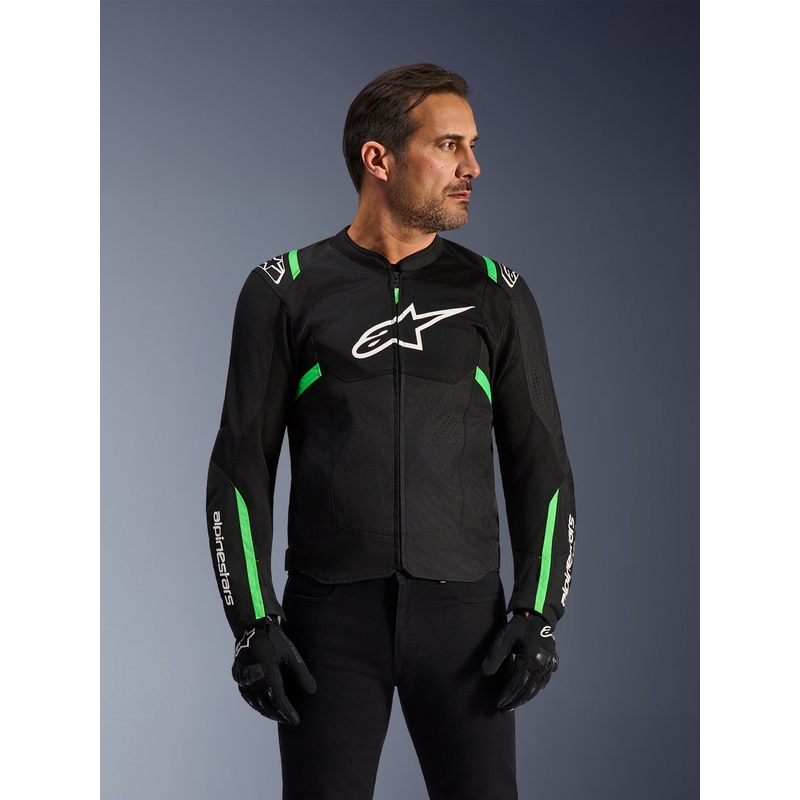 Bunda na motorku Alpinestars T-SPS Air V2 černo-fluo zelená