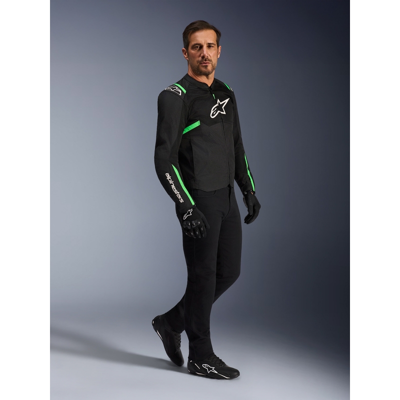 Bunda na motorku Alpinestars T-SPS Air V2 černo-fluo zelená