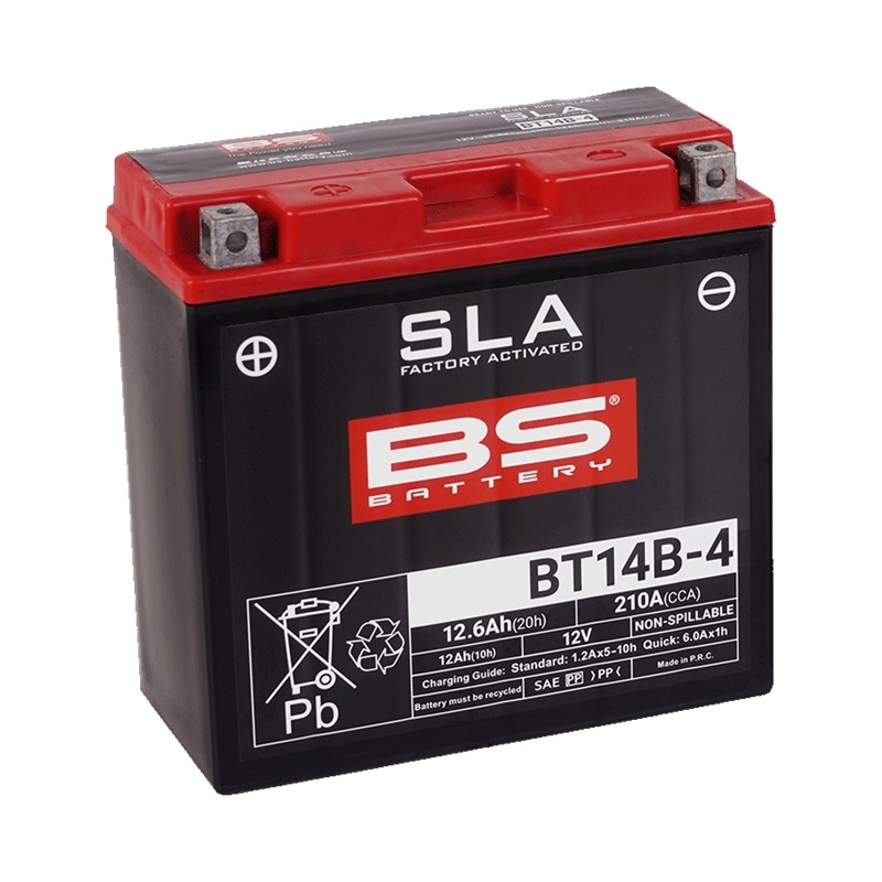 Továrně aktivovaná motocyklová baterie BS-BATTERY SLA - II. jakost