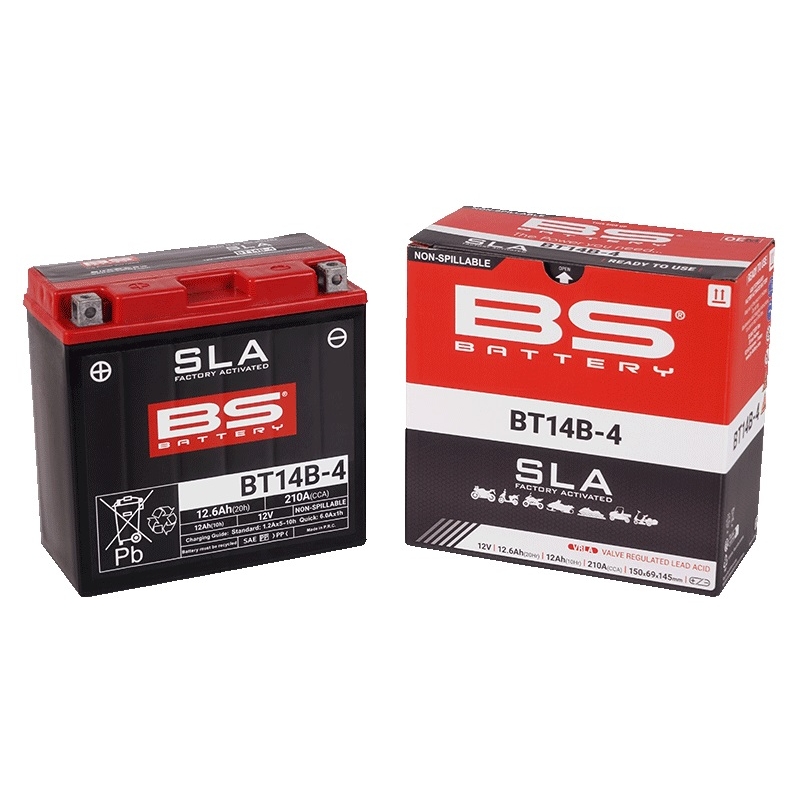 Továrně aktivovaná motocyklová baterie BS-BATTERY SLA - II. jakost