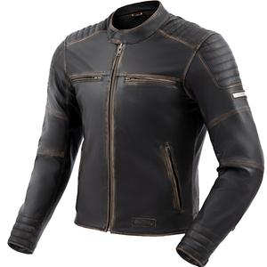 Kožená bunda na motorku Rebelhorn Hunter II hnědá - II. jakost
