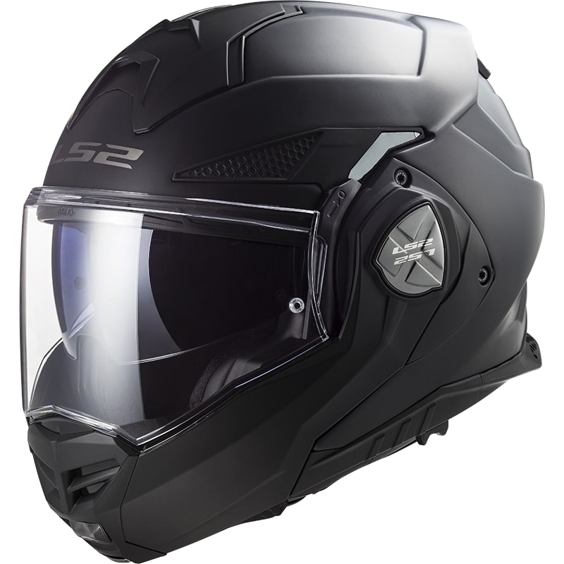 Překlápěcí přilba na motorku LS2 FF901 Advant X Solid černá matná - II. jakost