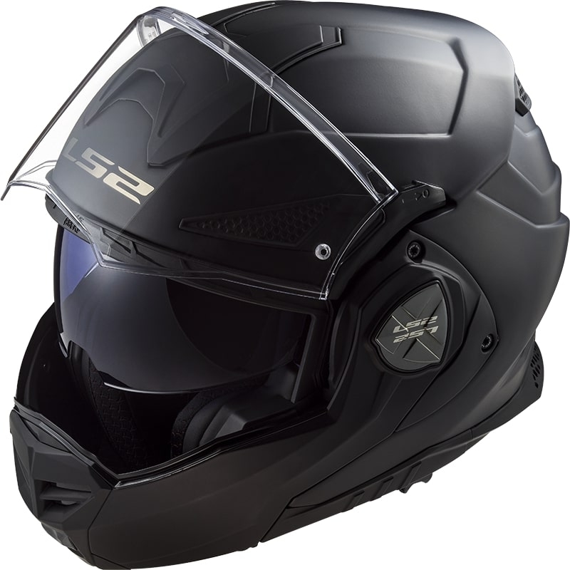Překlápěcí přilba na motorku LS2 FF901 Advant X Solid černá matná - II. jakost