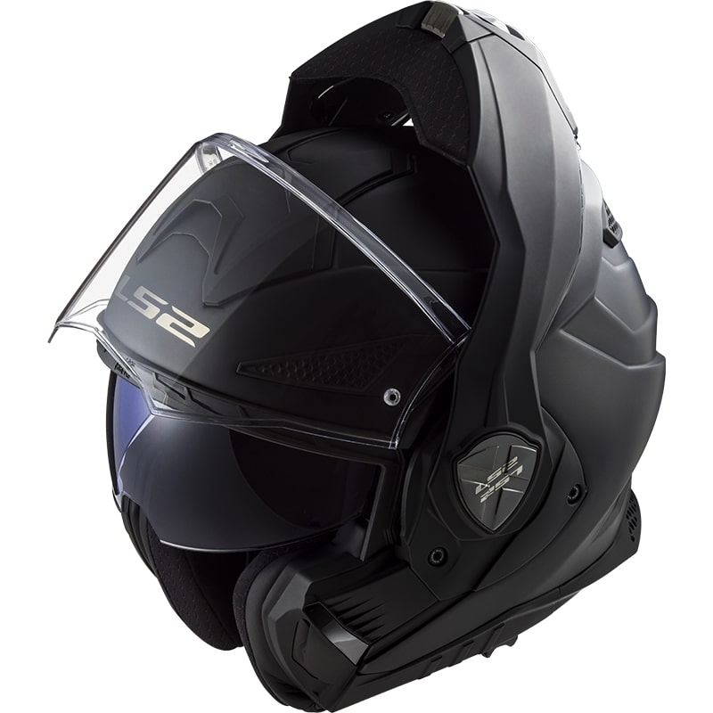 Překlápěcí přilba na motorku LS2 FF901 Advant X Solid černá matná - II. jakost