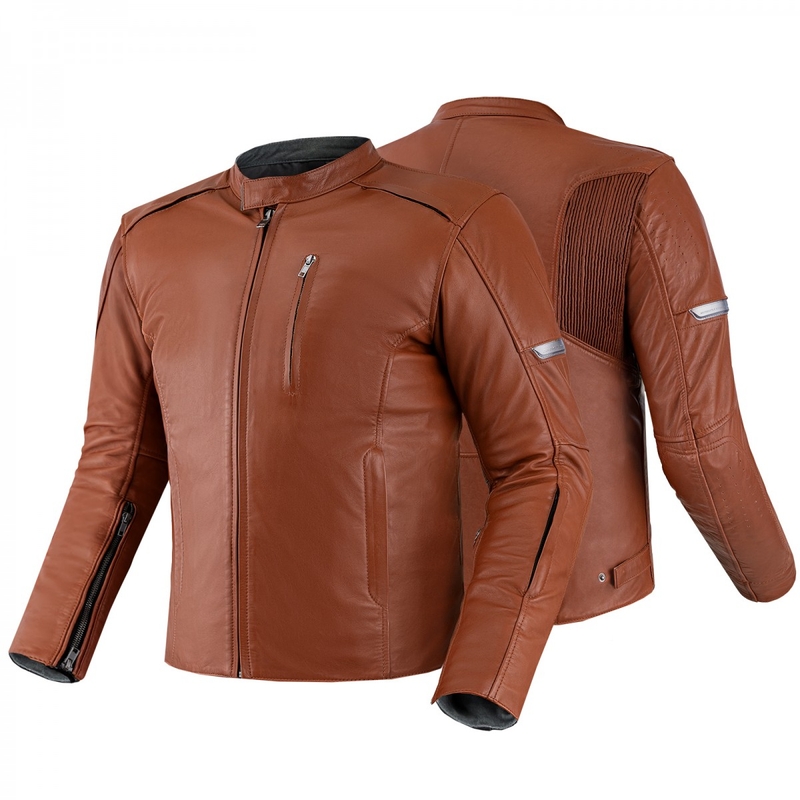 Bunda na motorku Shima Hunter+ 2.0 světle hnědá - II. jakost