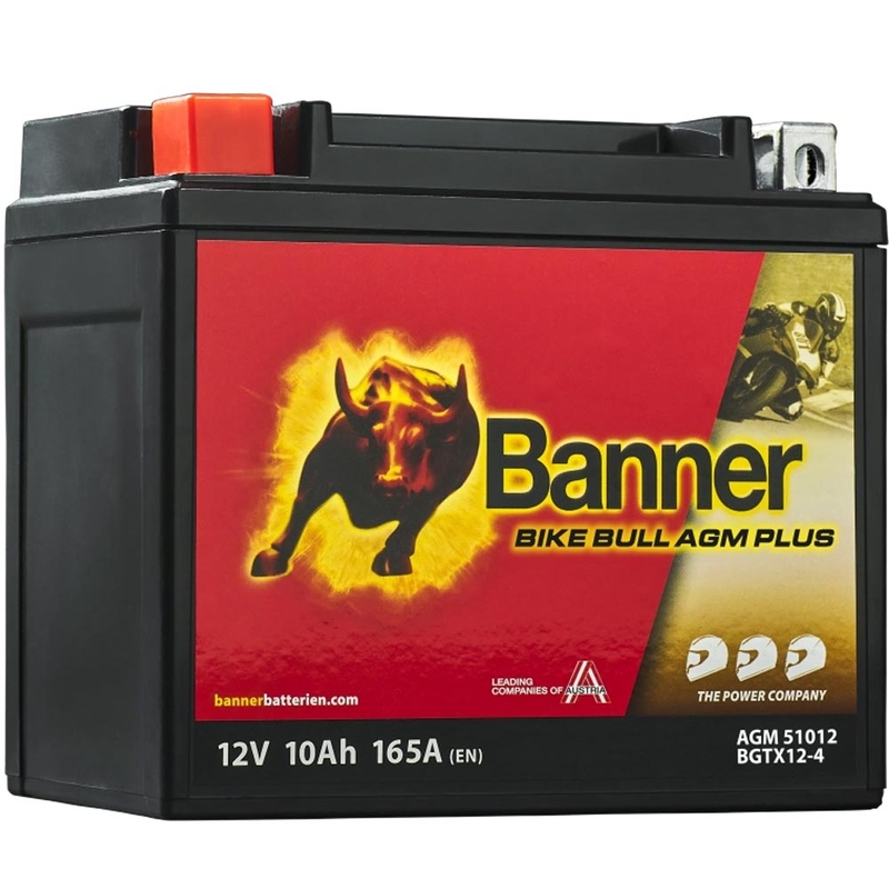 AGM baterie Banner Bike Bull AGM PLUS AGM PLUS 510 12 / BGTX12-4 - GTX12-4