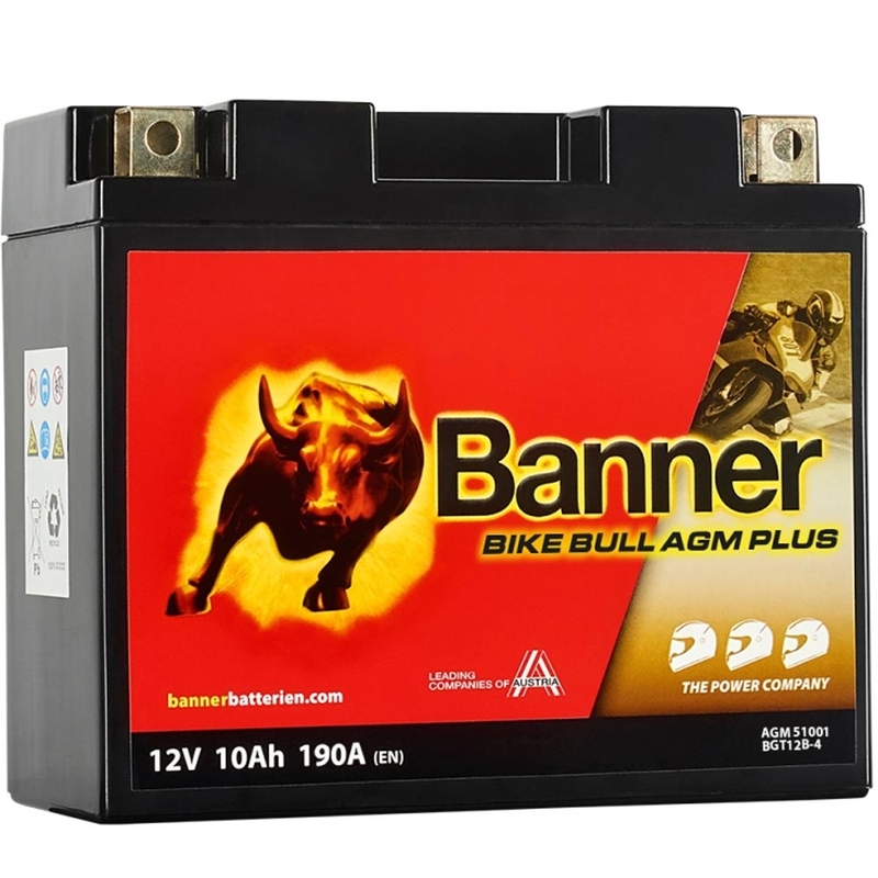 AGM baterie Banner Bike Bull AGM PLUS AGM PLUS 510 01 / BGT12B-4 - GT12B-4