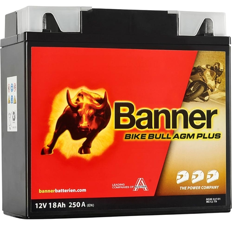AGM baterie Banner Bike Bull AGM PLUS AGM PLUS 521 01 / BG12-19 - G12-19