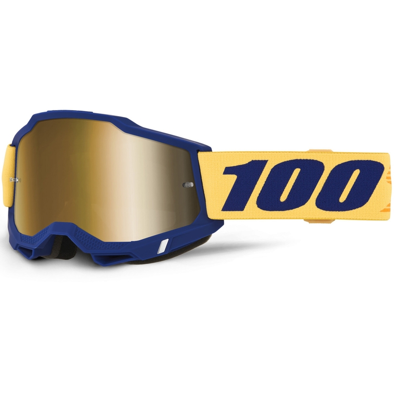 Motokrosové brýle 100% ACCURI 2 Desoto se zlatým plexi