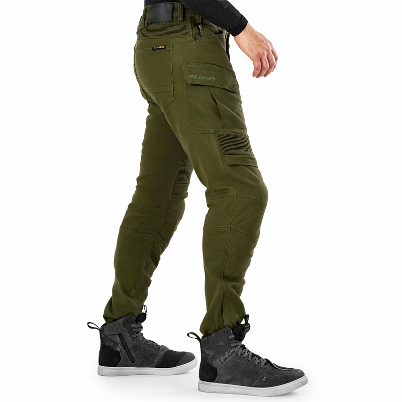 Prodloužené kalhoty na motorku Shima Giro 3.0 khaki