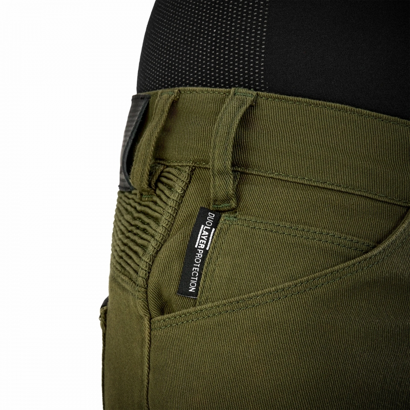 Prodloužené kalhoty na motorku Shima Giro 3.0 khaki