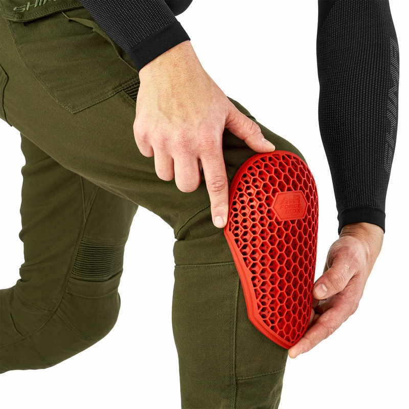 Prodloužené kalhoty na motorku Shima Giro 3.0 khaki