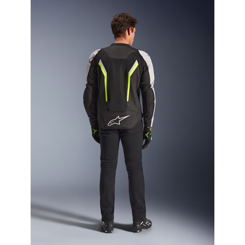 Bunda na motorku Alpinestars AST V3 Air bílo-fluo žluto-černá