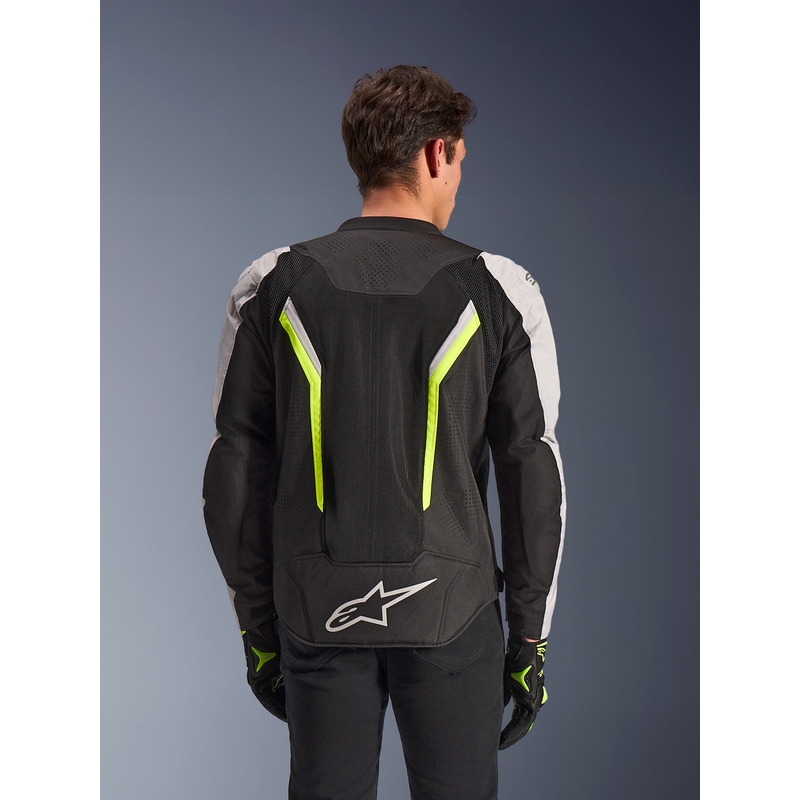 Bunda na motorku Alpinestars AST V3 Air bílo-fluo žluto-černá