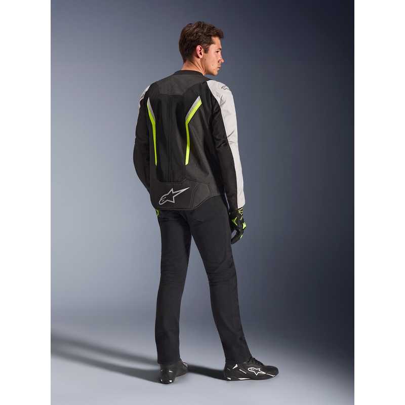 Bunda na motorku Alpinestars AST V3 Air bílo-fluo žluto-černá