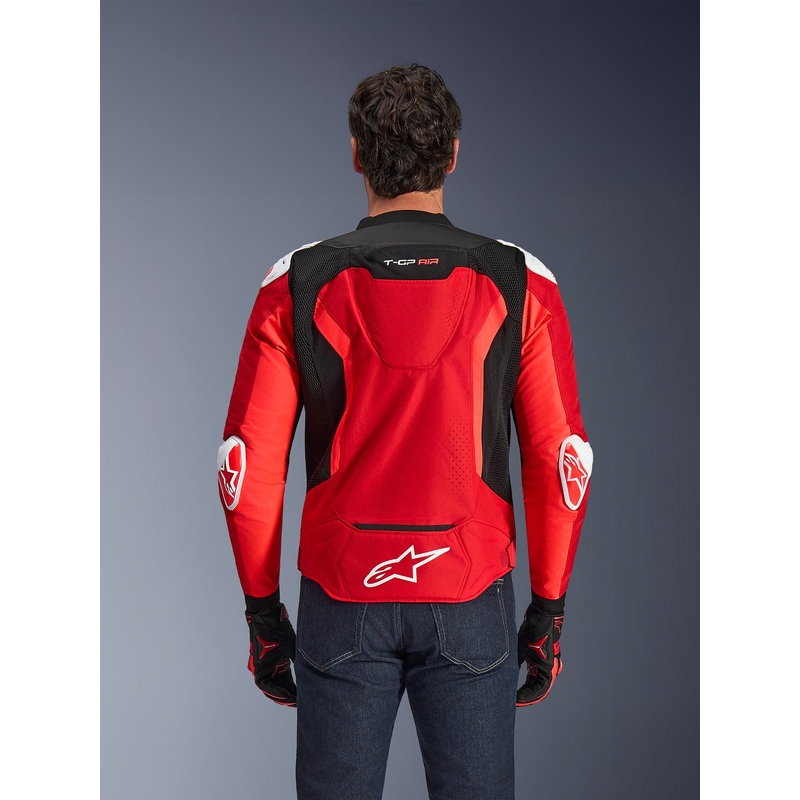 Bunda na motorku Alpinestars T-GP Air červeno-fluo červeno-bílo-černá