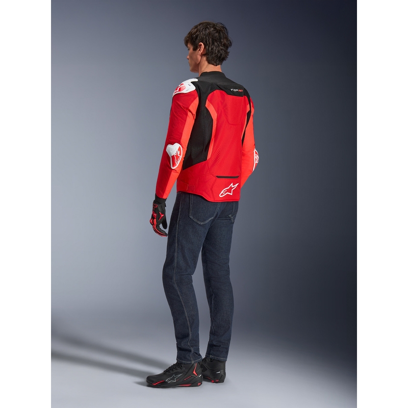 Bunda na motorku Alpinestars T-GP Air červeno-fluo červeno-bílo-černá