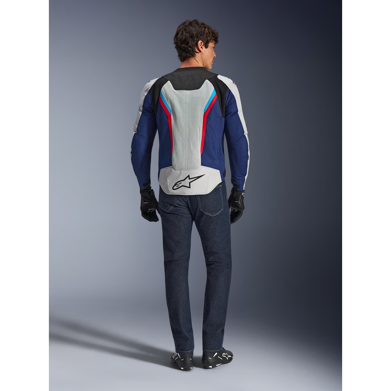 Bunda na motorku Alpinestars AST V3 Air bílo-modro-červeno-černá