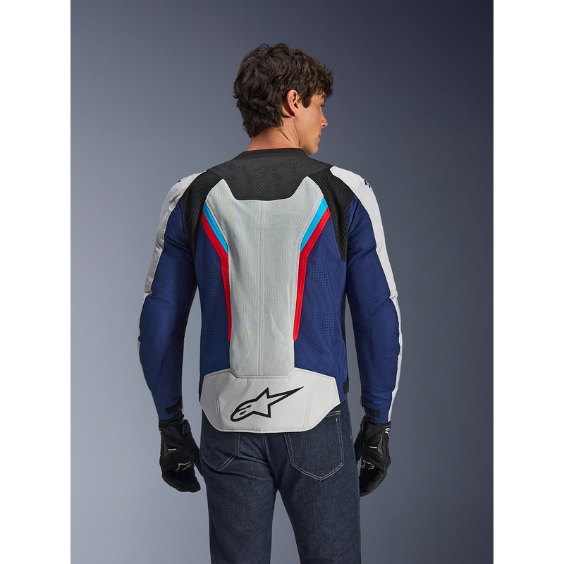 Bunda na motorku Alpinestars AST V3 Air bílo-modro-červeno-černá