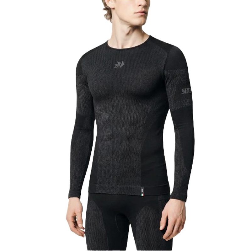 Funkční triko s dlouhým rukávem SIXS BT TS2L V2 černo-tmavě šedé