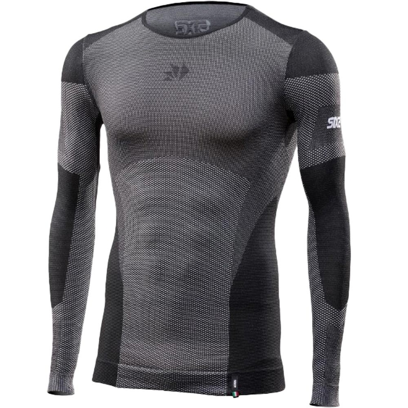 Funkční triko s dlouhým rukávem SIXS BT TS2L V2 černý carbon