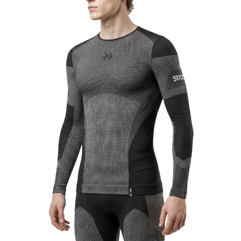 Funkční triko s dlouhým rukávem SIXS BT TS2L V2 černý carbon