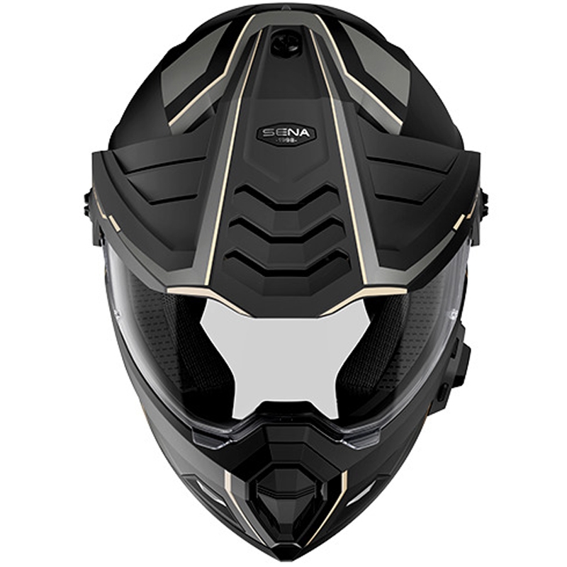 Enduro helma na motorku s headsetem SENA Outlander matná černá