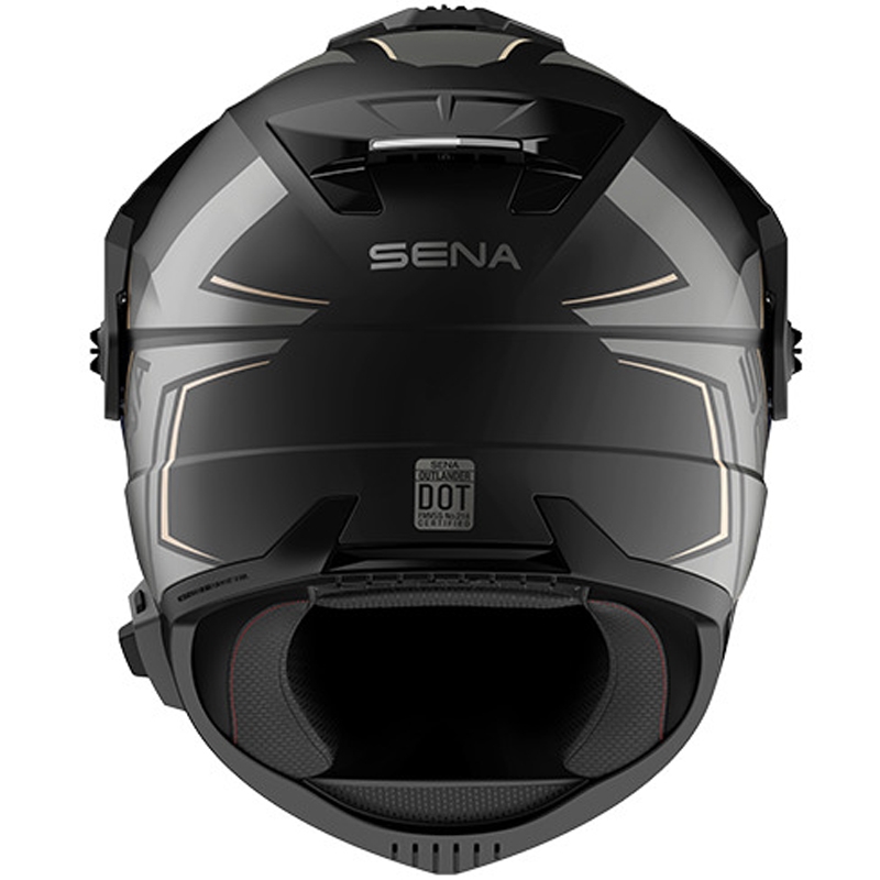 Enduro helma na motorku s headsetem SENA Outlander matná černá