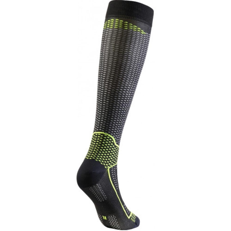 Funkční podkolenky SIXS LONG V3 černý carbon-žluté