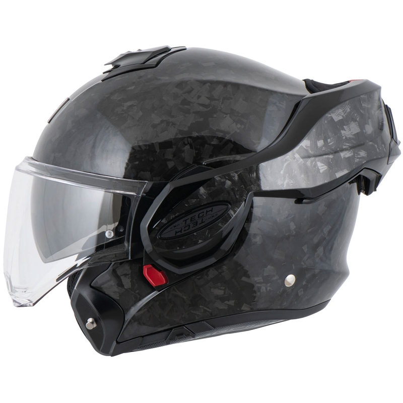 Překlápěcí helma na motorku Scorpion EXO-TECH EVO ONYX CARBON Solid černá