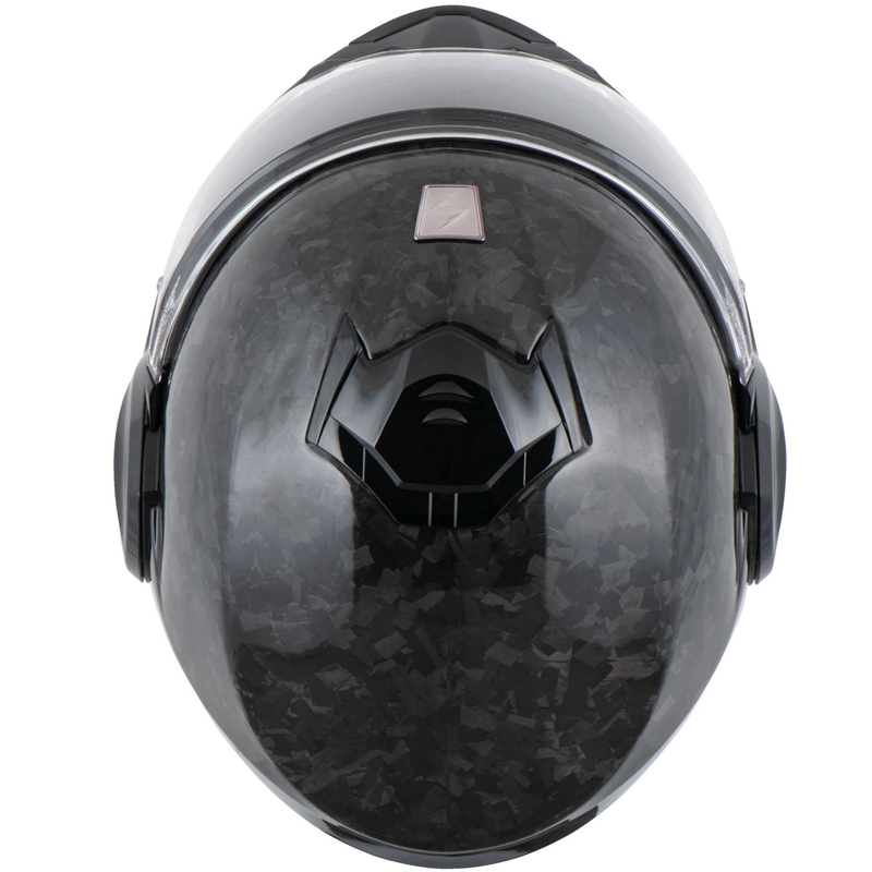 Překlápěcí helma na motorku Scorpion EXO-TECH EVO ONYX CARBON Solid černá