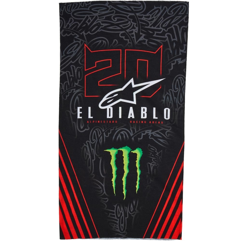Nákrčník Alpinestars FQ20 Monster kolekce černo-fluo červeno-modro-zelený
