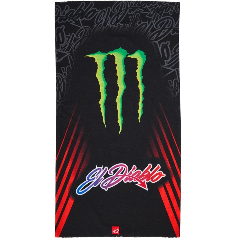 Nákrčník Alpinestars FQ20 Monster kolekce černo-fluo červeno-modro-zelený