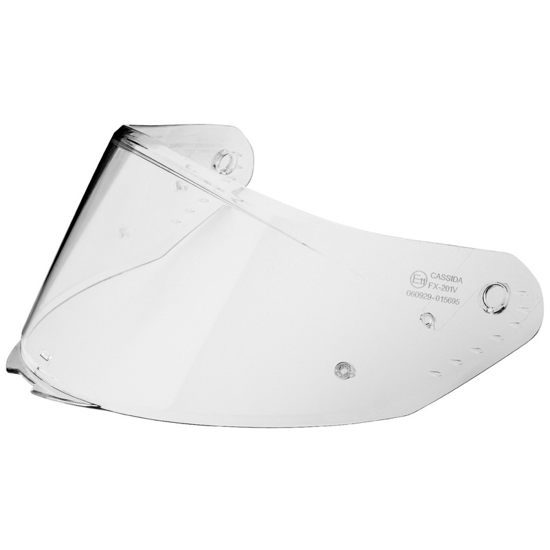 Plexi pro helmy Cassida AERO s přípravou pro Pinlock čiré
