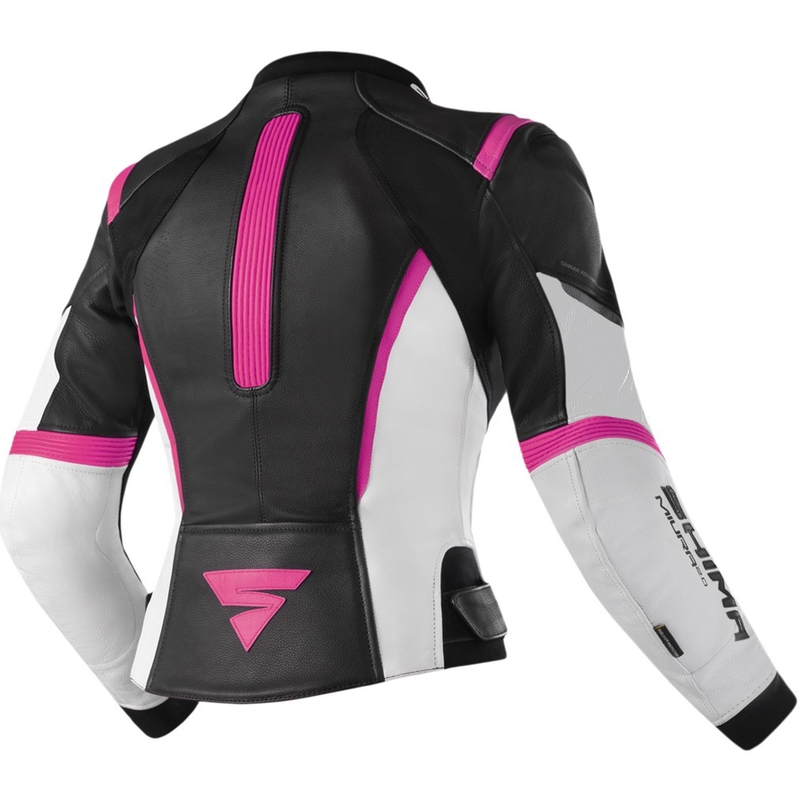 Dámská bunda na motorku Shima Miura 2.0 černo-fluo růžová